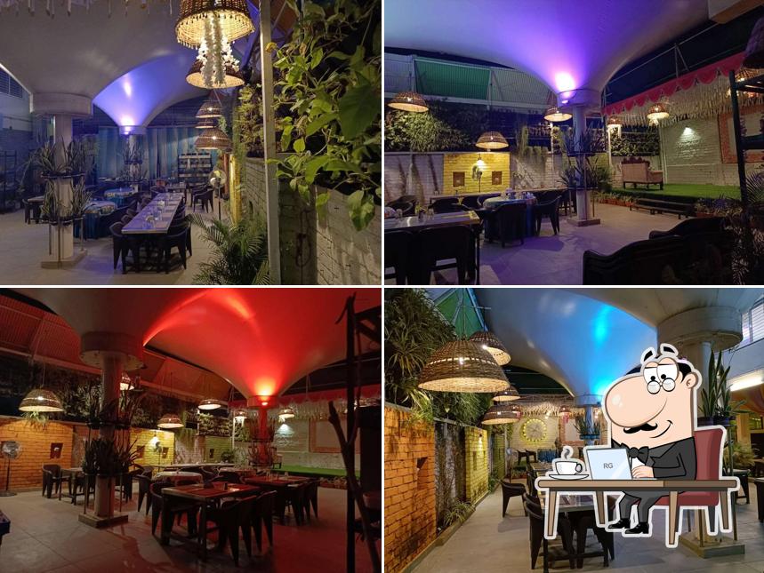 The interior of Hotel Tarai Pure Veg