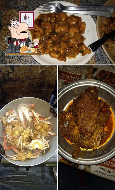 Get meat dishes at Green Red A/C Bar & Restaurant