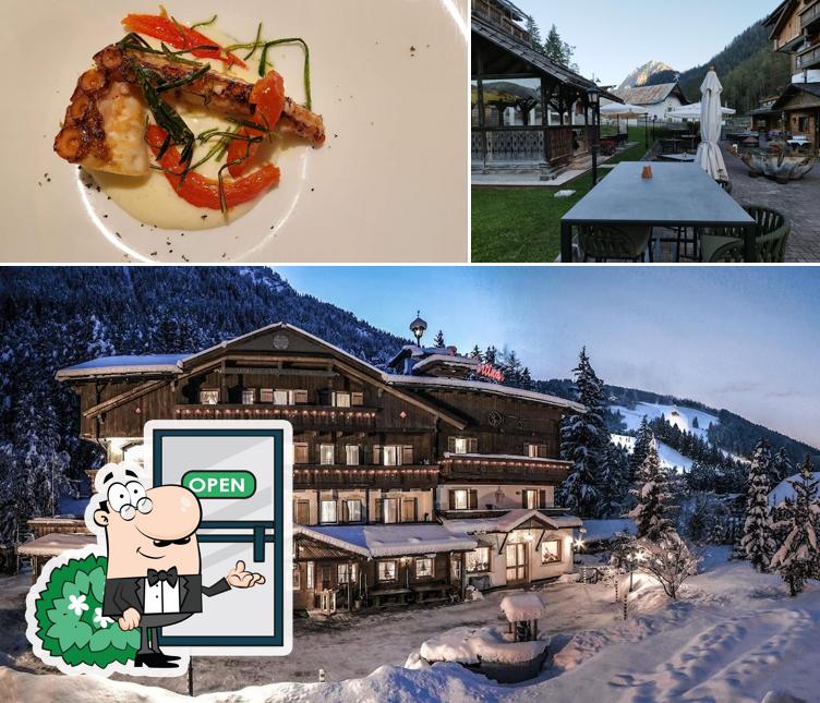 Dai un’occhiata alla immagine che raffigura la esterno e cibo di Aqua Bad Cortina - BIOHotel & thermal baths