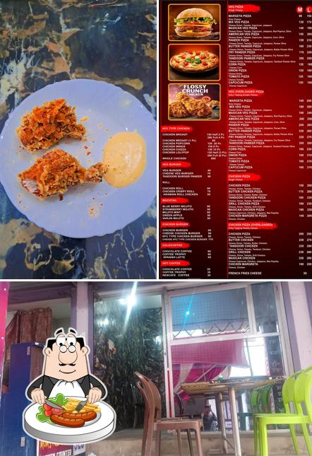The image of food and interior at Mom's Pizza&Coffee