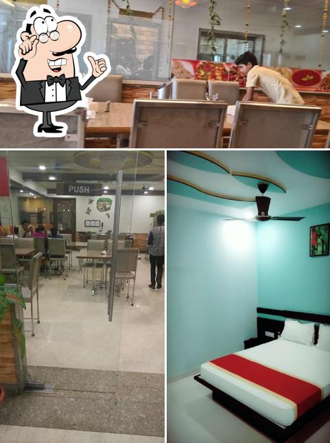 The interior of OYO 90019 Vrindavan Hotel & Restaurant