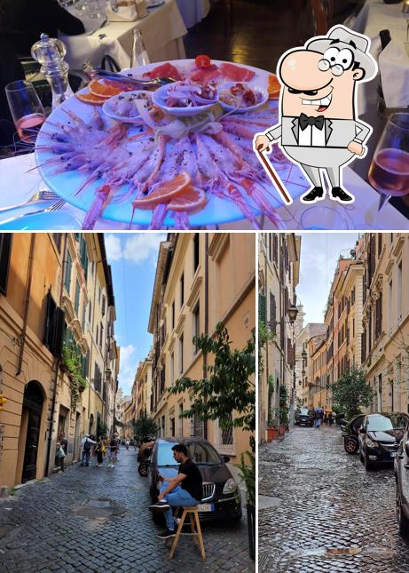 La esterno e interni del ristorante