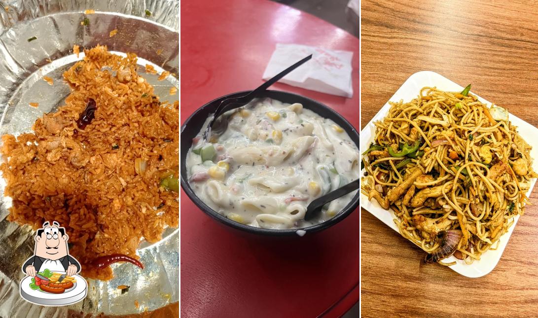 Food at Blue diamond restaurant