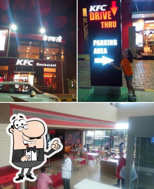 The interior of KFC