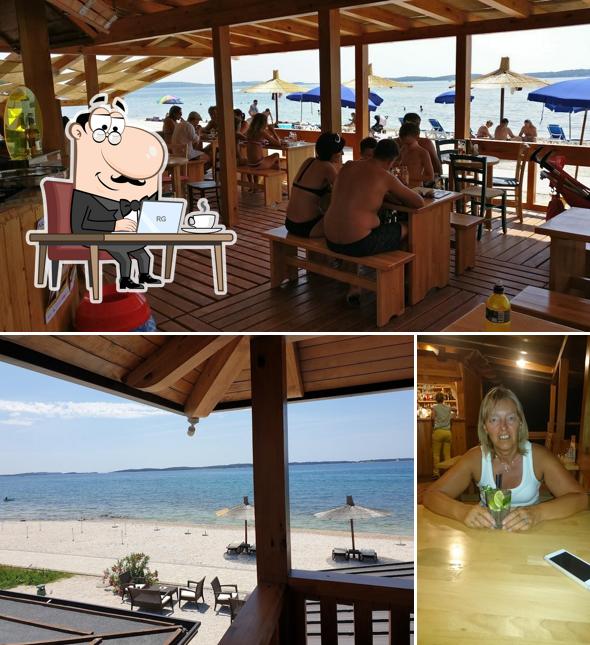 Gli interni di Paradiso Beach Bar