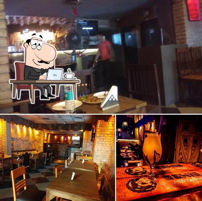 The interior of Bohéme Cafe Bar