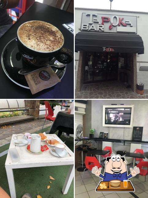 La cibo e interni del ristorante