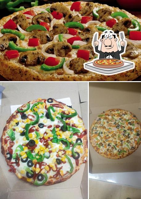 Pick different types of pizza