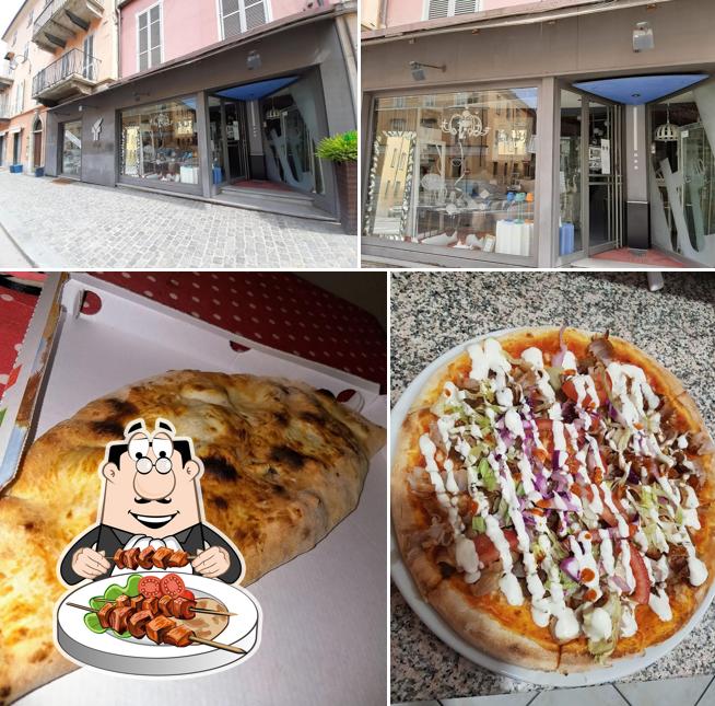 Dai un’occhiata alla foto che mostra la cibo e esterno di Istanbul pizza kebap