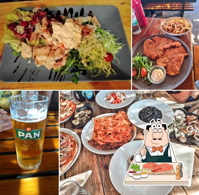 Fish and chips al Konoba Posejdon