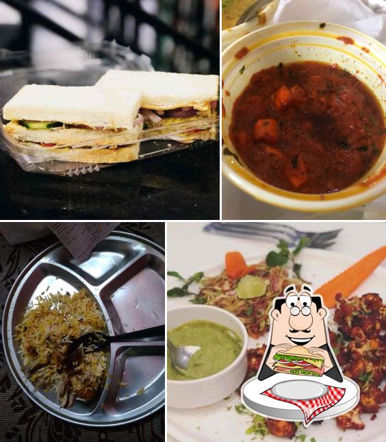 Club sandwich at Let's Eat