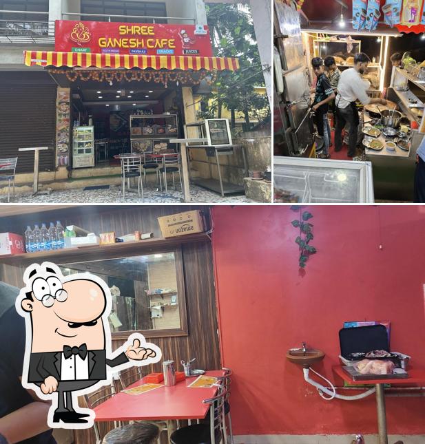 The interior of Shree Ganesh cafe Pure veg restaurant