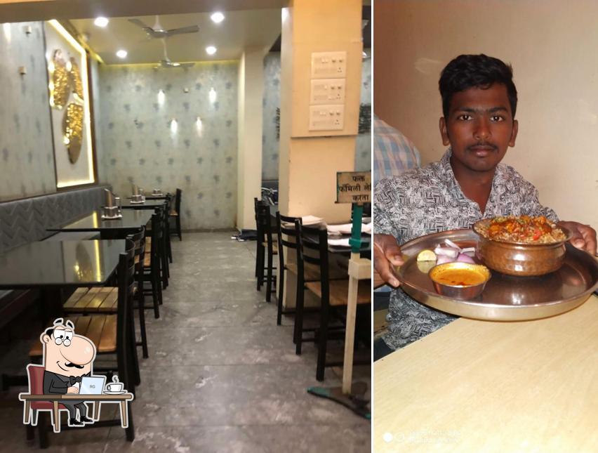 The interior of Hotel Jaihind Darbar