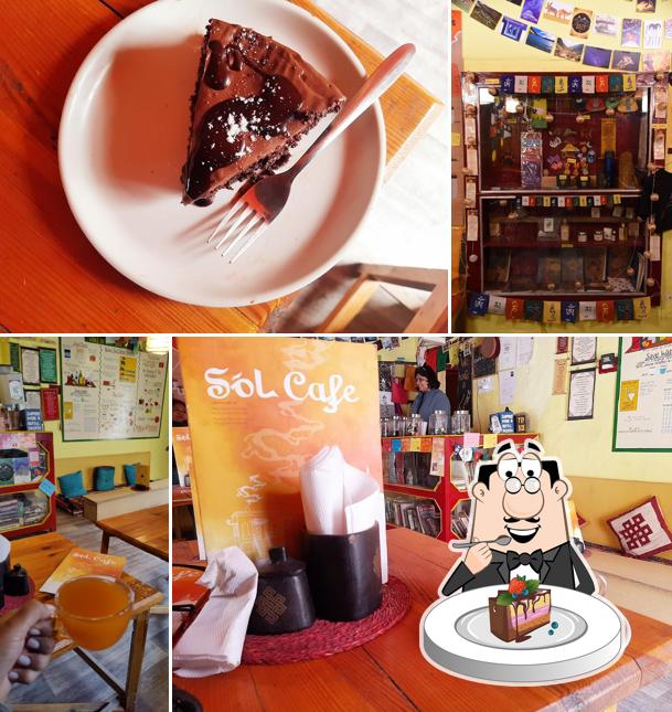 Chocolate cake at Sol Cafe Chocolate cake at Sol Cafe