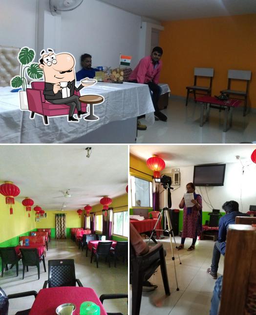 Check out how Aamantran Greens / Taste of Asia Restaurant looks inside
