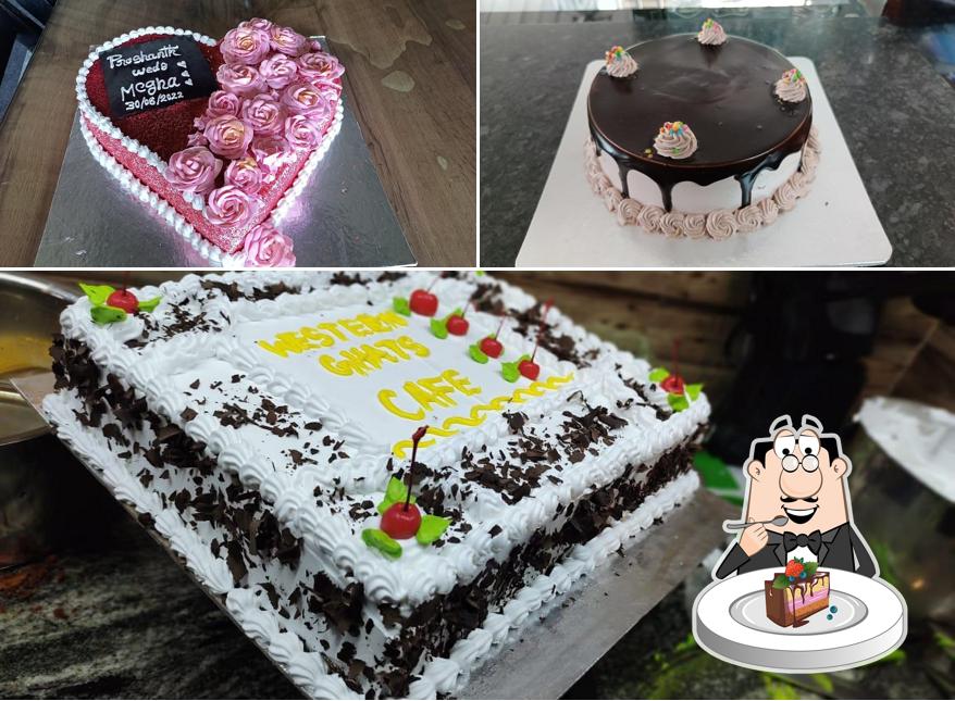 Chocolate cake at Western Ghats Cafe