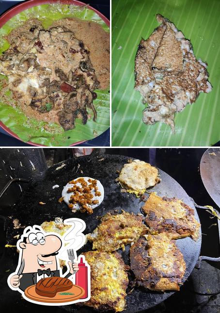 Meat dishes are offered by Azees Bhai Kadai