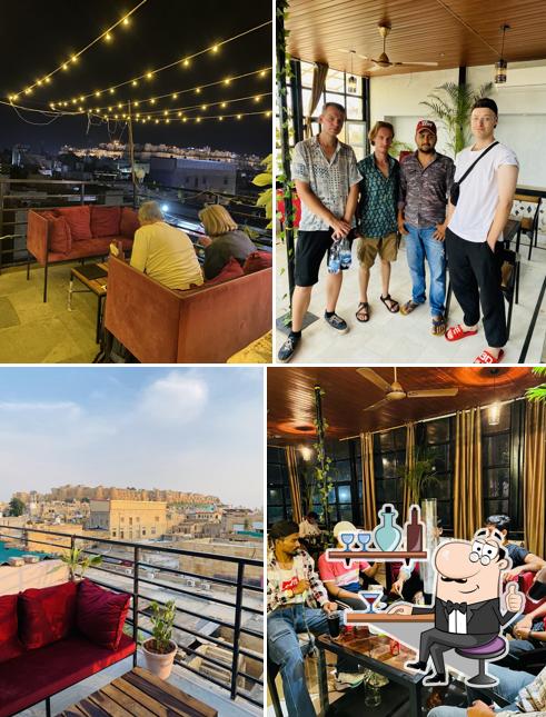 Take a seat at one of the tables at 3D CAFE LOUNGE Restaurant