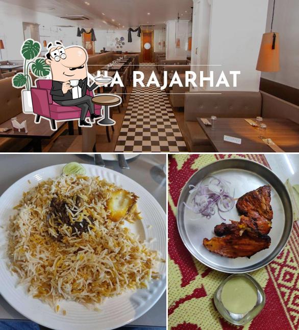 The interior of Aminia Restaurant - Rajarhat