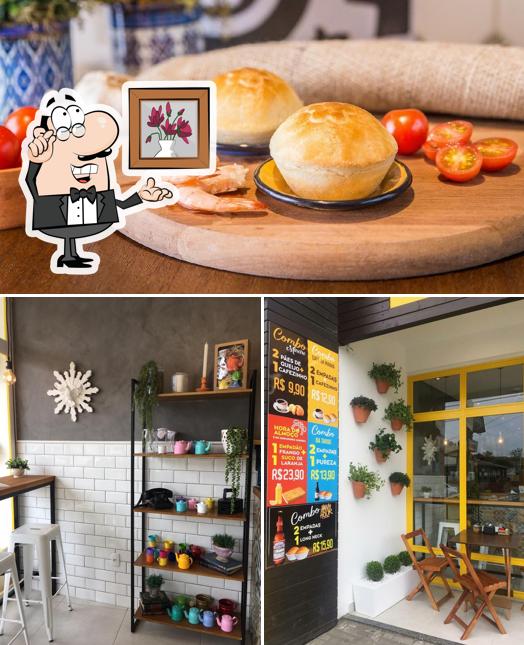 Entre diversos coisas, interior e comida podem ser encontrados a Empadinha Mineira