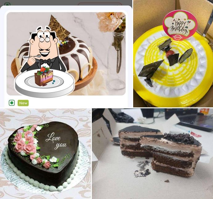 Chocolate cake at Om Bakery