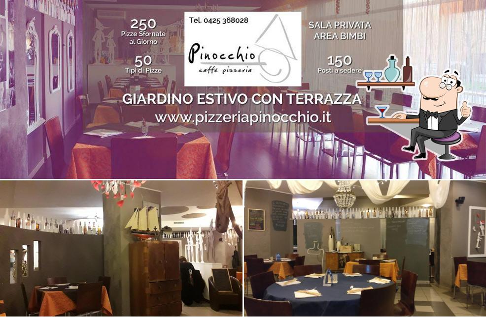 Dai un'occhiata agli interni di Pinocchio