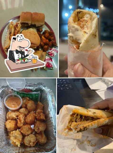 Pulled pork sandwich at 13 Shawarma