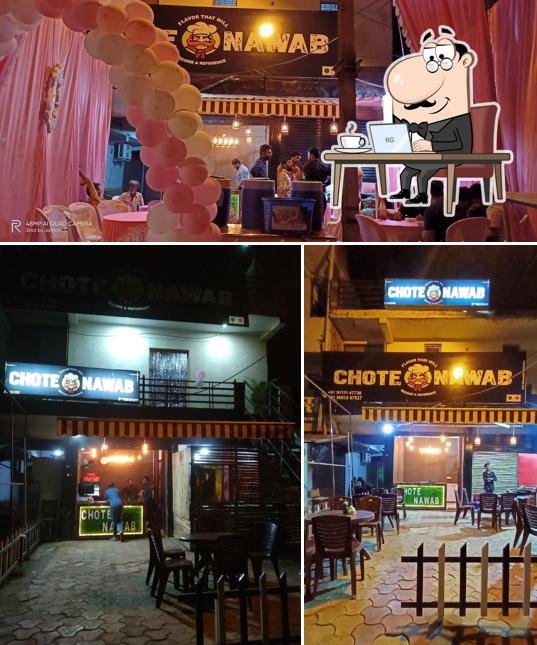 The interior of Chote Nawab Veg & Non Veg