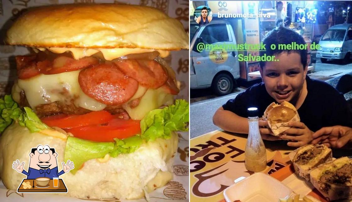 Comida em Maximu's Food Truck Hambúrguer Artesanal Hamburgueria no Imbuí