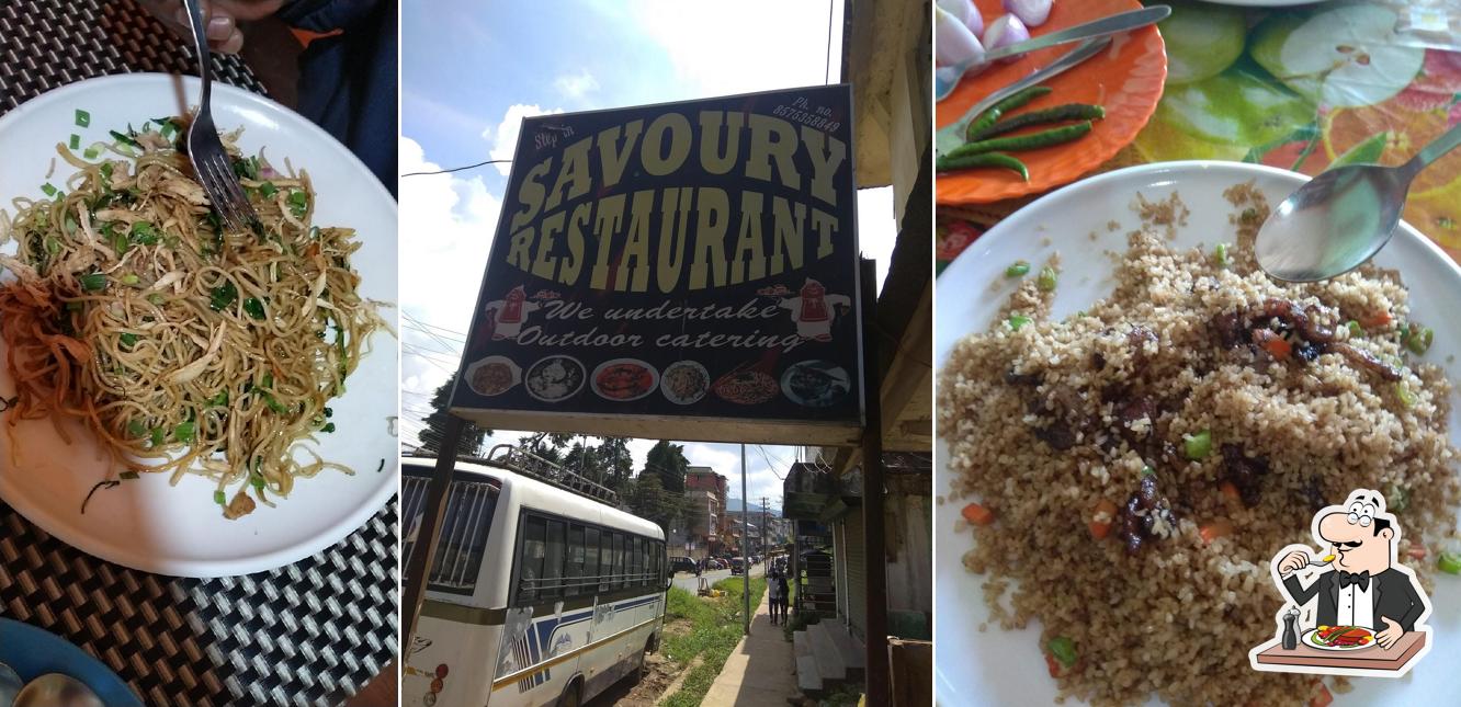 Food at Savoury Restaurant