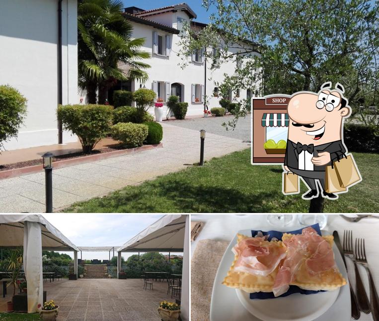 La foto di esterno e cibo da Corte degli Ulivi