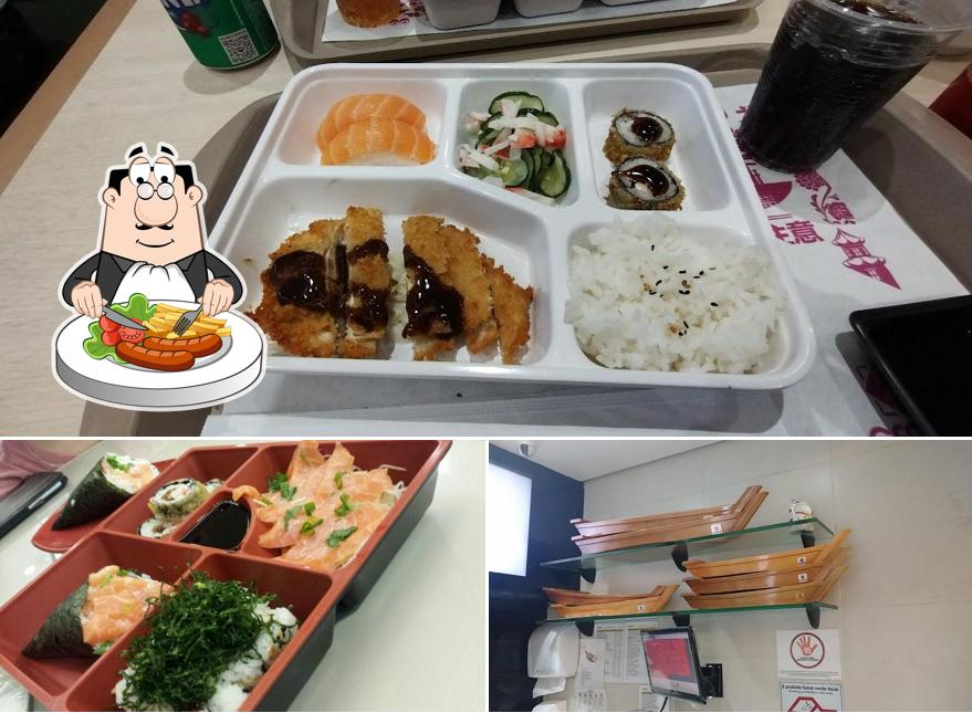 Confira a foto ilustrando comida e interior no Gendai - Restaurante Japonês