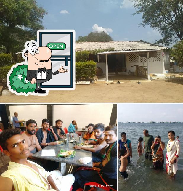 You can get some fresh air at the outside area of Hotel Ishwarya