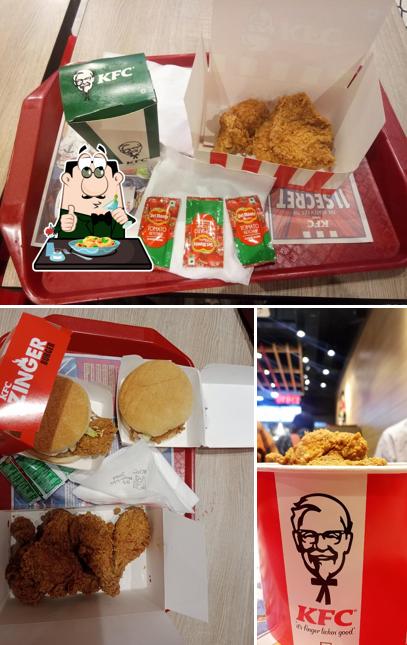 Fried chicken at KFC