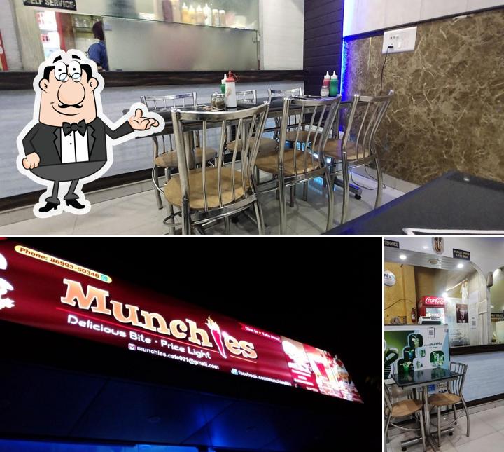 The interior of Munchies Restaurant