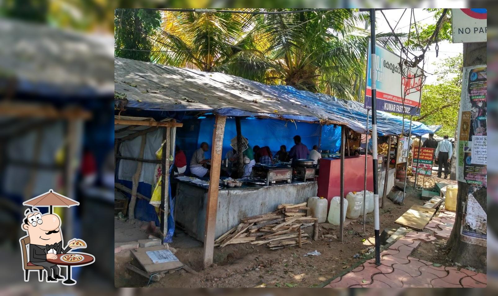 You can get some fresh air at the outside area of Kumar Fast Food