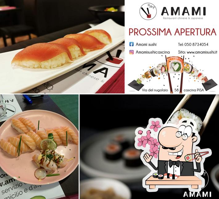 Prenditi le diverse opzioni di sushi