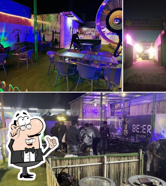 Among different things one can find interior and exterior at BYOB Happy Hours Restaurant and More