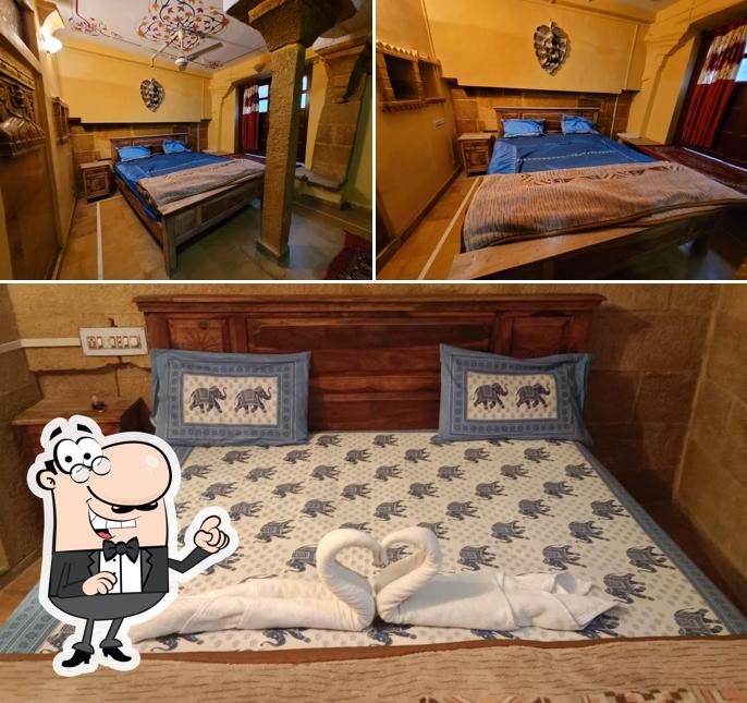 The interior of Hotel Deep Mahal & Safari