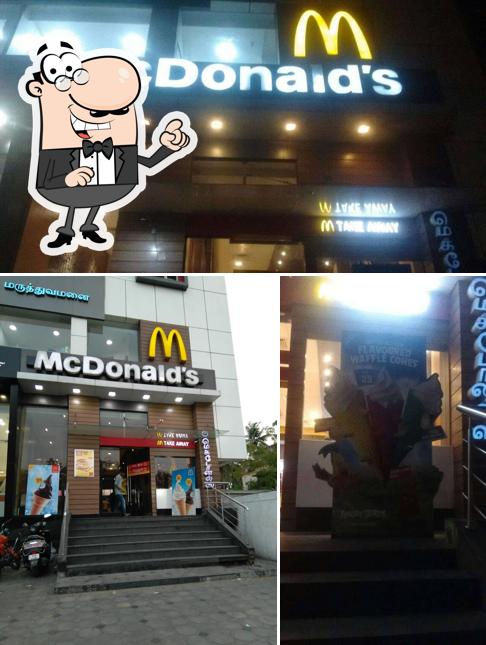 The exterior of McDonald's