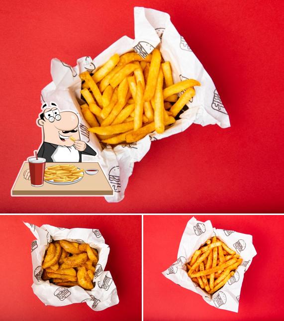 French fries at Boss Burger Elante Mall