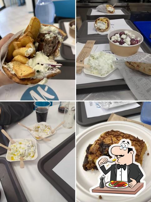 Panino con maiale stirato al Greekos