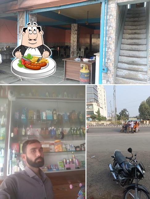 The picture of food and exterior at Hotel Mamta Dhaba