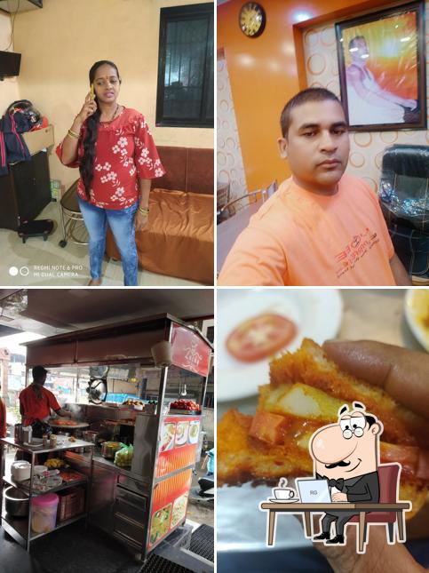 The interior of Lucky Pav Bhaji