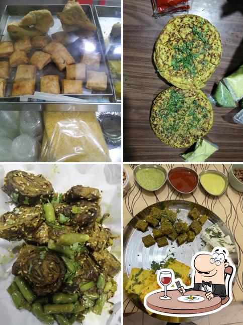 Food at Milan's live dhokla &masala chhas
