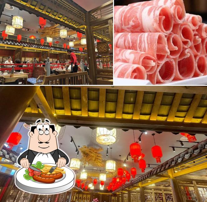Cibo al Ristorante Da Long Yì Hot Pot e BBQ 大龙燚火锅