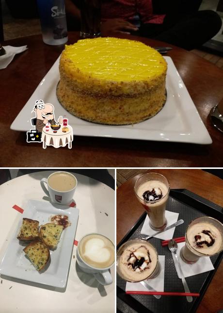 This is the picture showing food and beverage at Café Coffee Day