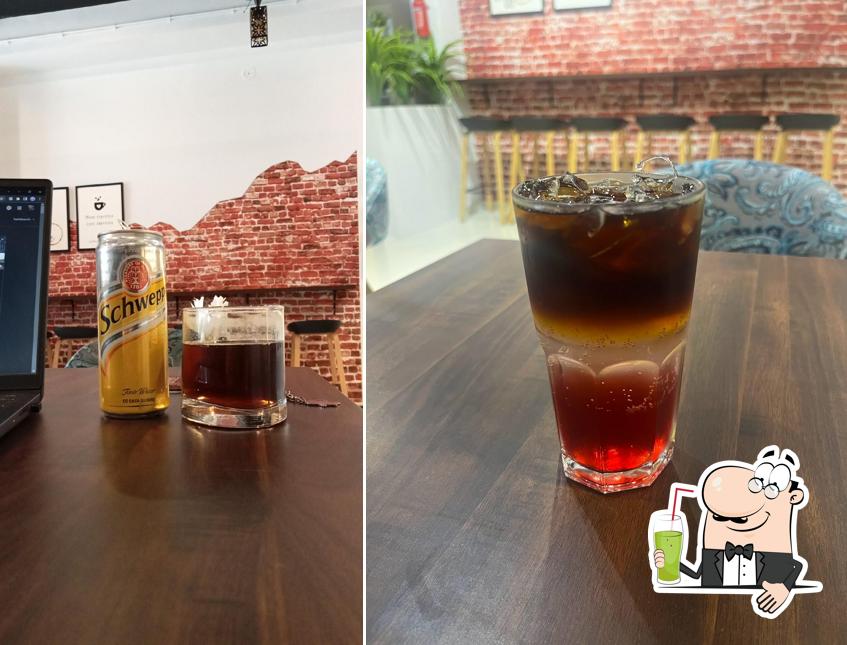 Enjoy a beverage at Good Vibes Café