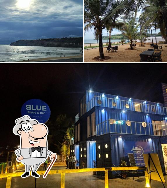 The photo of Blue - Bistro & Bar’s exterior and interior