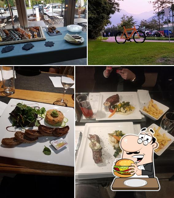Prova un hamburger a Restaurant L' Usine Aigle